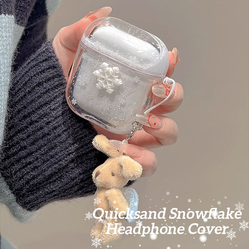 Quicksand Snowflake Headphone Cover