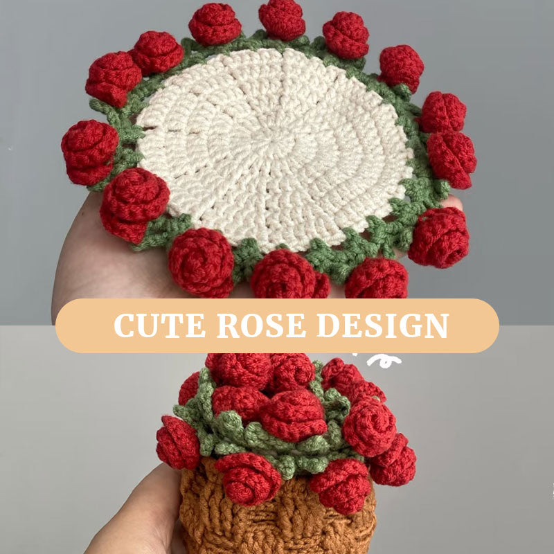 DIY Handmade Rose Bouquet Coaster  Material Package
