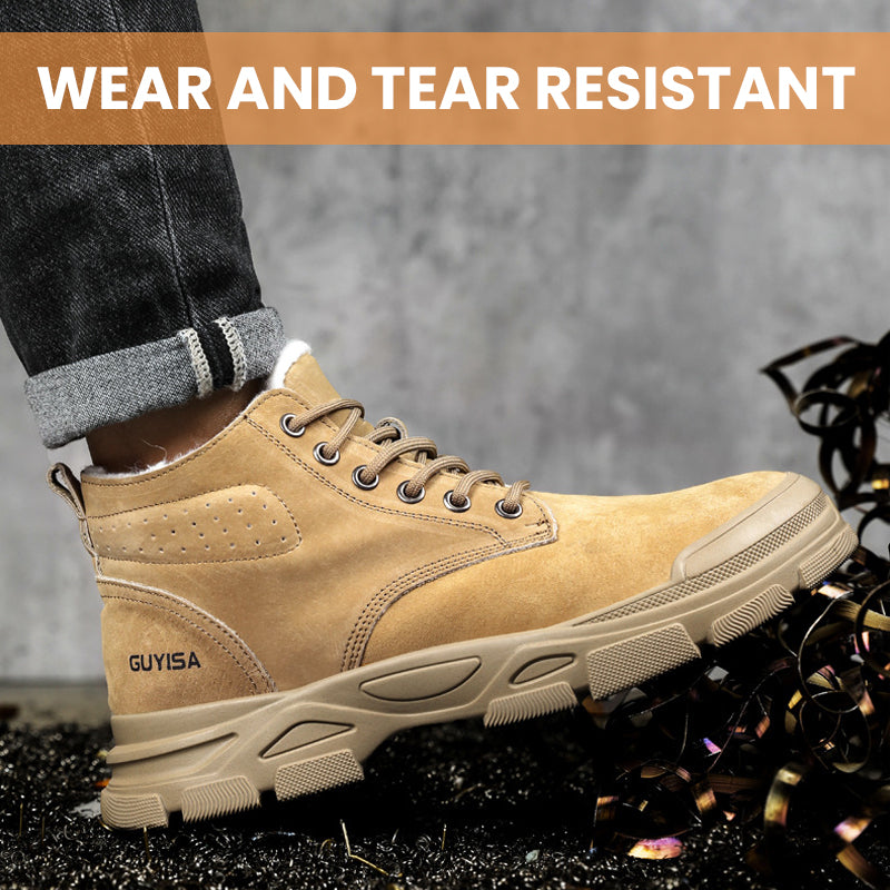 Men's High Top Fleece Shoes